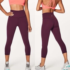 Lululemon Align Crop Sz 4 (19") In Dark Adobe